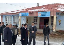 Kaymakam Maytalman, Karamağara’ya Yapılan Okulu İnceledi