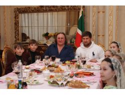 Çeçen Lider Kadirov Fransız Aktör Depardieu’yu Ağırladı