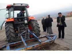 Samandağ Sahilini Temizlemek İçin Çekici Alındı