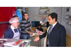 Başkan Bahçeci, Esnafı Ziyaret Ediyor