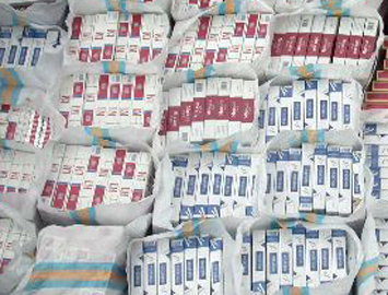 1 milyon liralık sigara sevkıyatı