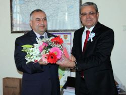 Silifke Vergi Dairesi Müdürü, Kaymakam Damatlar’ı Ziyaret Etti