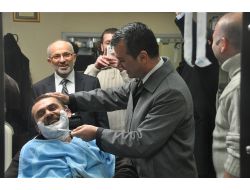 Vatandaşa 'Başkan' Traşı