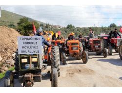 Köylüler Traktörleriyle 2b Eylemi Yaptı