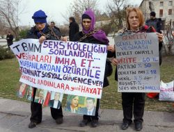 Tbmm Girişinde 'Seks Köleliği' Eylemi