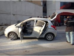 Park Halindeki Otomobile Molotof Bombalı Saldırı