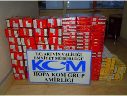 Artvin’de Gümrük Kaçağı Sigara Operasyonu