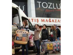 Tozlu Tekstil Çalışanları Suriyeli Çocukları Unutmadı