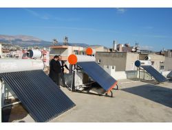 Güneş Enerjisiyle Kaloriferleri Isıtıyor