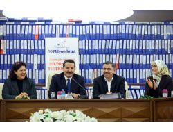 Başörtüsüne Özgürlük İçin Toplanan 12 Milyon 300 Bin İmza Teslim Edildi