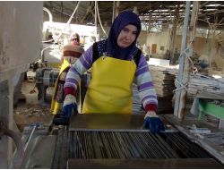 Kadınlar Günü'nü Mermer İşleyerek Geçirdiler