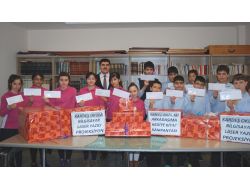 Selçuklu Abdullah Aymaz Ortaokulu'dan Kardeş Okula Kitap Ve Teknoloji Yardımı