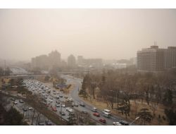 Çin’in Başkenti Pekin’de Kirli Hava Ve Toz Fırtınası Yaşanıyor (Özel)