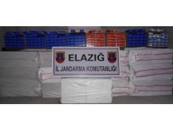 Elazığ'da 12 Bin 500 Karton Kaçak Sigara Filtresi