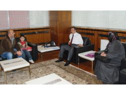 Evi Yanan Aileden Özhaseki’ye Teşekkür Ziyareti