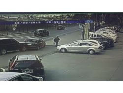 İş Adamının Geçirdiği Trafik Kazası Güvenlik Kamerasında