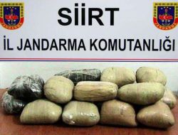 Siirt'te 25 Kg Esrar Ele Geçirildi!