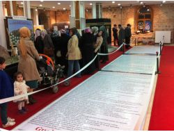 Merzifon’da Sergilenen Sakal-ı Şerif'e Yoğun İlgi