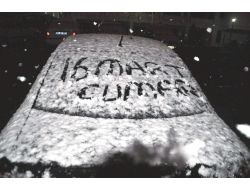 Yozgat’ta Lapa Lapa Kar Yağışı