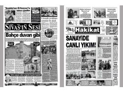 Sivas'ta Birleşen Gazeteler Renklendi