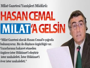 "Hasan Cemal, Milat’a gelsin"