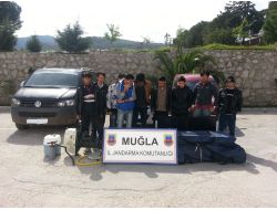 DATÇA'DA 18 KAÇAK YAKALANDI