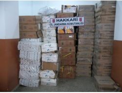 Hakkari'de 120 Bin Karton Kaçak Sigara