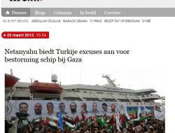Hollanda Basını İsrail'in Özrünü Flaş Haber Olarak Verdi