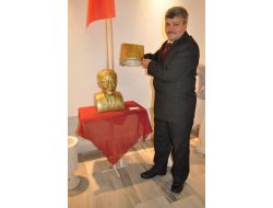 İlkokul Mezunu Emekli Aşçı Heykel Sergisi Açtı