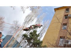 Erzurum Tapu Kadastro'da Yangın Ve Kurtarma Tatbikatı Yapıldı