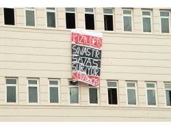 Omü’lü Öğrencilerden Pankartlı Eylem