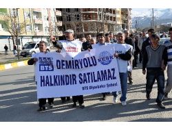 Muş'tan Demir Yollarının Özelleştirilmesine Tepki