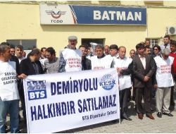 Demiryolu İşçileri Batman’da Yürüdü