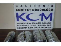 Edremit’te Üç Ayda 35 Kg. Esrar