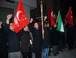 Konya'da, Filistin'e Gidecek Yardım Konvoyuna İzin Vermeyen Mısırlı Yetkililere Protesto