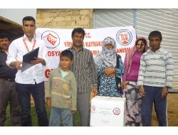 Kaymakamlıktan Suriyelilere Yardım