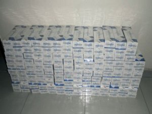 Minibüste 60 bin paket kaçak sigara