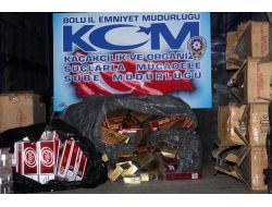 Bolu'da 35 Bin Paket Sigara Ele Geçirildi