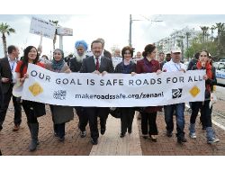 Karayolu Güvenliğine Dikkat Çekmek İçin Yürüdüler