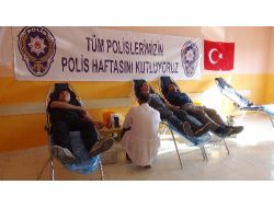 Bitlis'te Polis Adayları Kan Bağışında Bulundu
