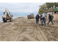 Burhaniye Belediyesi Plaj Temizliğine Başladı