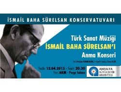 İsmail Baha Sürelsan Antalya’da Anılıyor