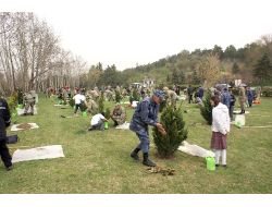 Çocuklar Mehmetçikle Birlikte Anıtkabir’e Fidan Dikti