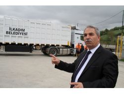 İlkadım'da Çöp Taşınma Maliyeti Tır'lar Kullanılarak Azaltılacak