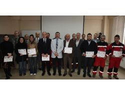 Gönüllü İtfaiyeciler Sertifikalarını Aldı