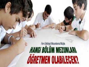 FEN-EDEBİYAT Mezunlarına Müjde