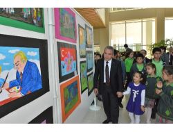 ‘çocuk Gözüyle Atatürk’ Resim Sergisi Açıldı