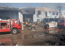 Gaziantep'te İplik Fabrikasında Yangın Çıktı