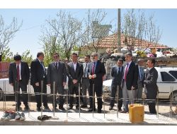 Sazlıca'ya Yapılacak Yeni Okulun Temeli Atıldı