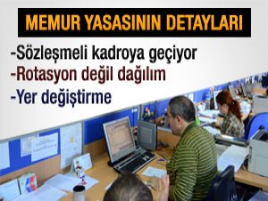Yeni memur yasasının detayları